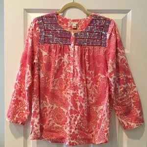 J Crew Peasant Blouse Size Small